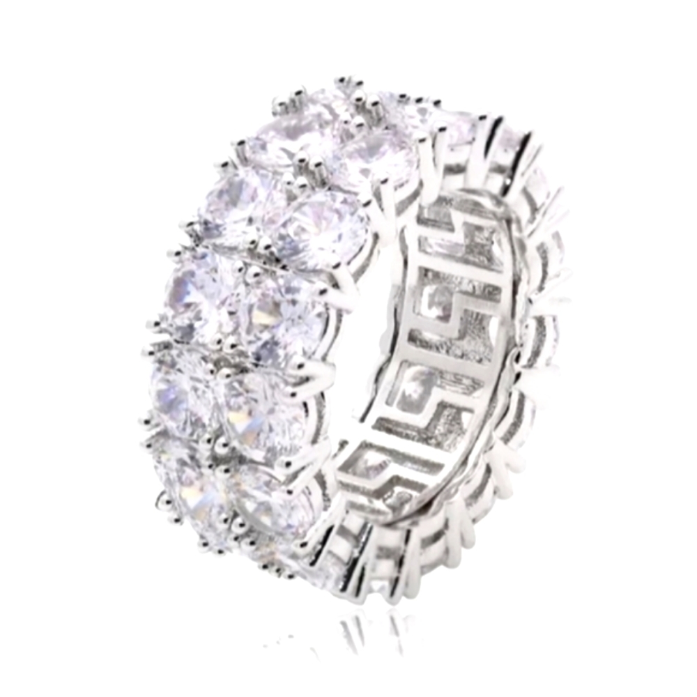 ☑️ Silver CZ Bling Ring